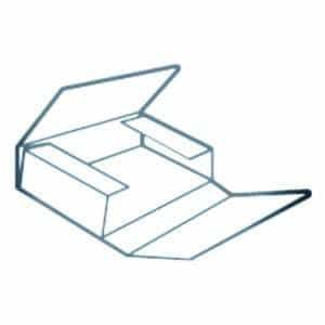 Line diagram of a one-piece folder / book-wrap mailer